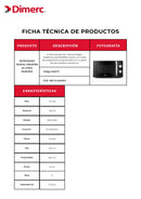 Microondas Mm20Fbm 20 Lt