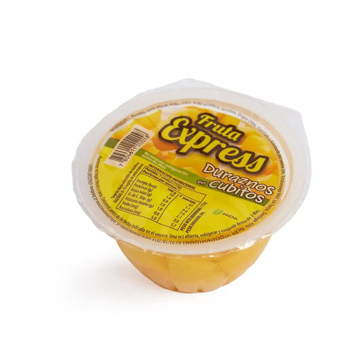 Compota Durazno Cubito Con Jugo De Uva 4X28 GR FRUTA EXPRESS 