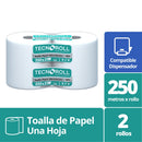 Toalla De Papel Hoja Simple 2X250 Mt