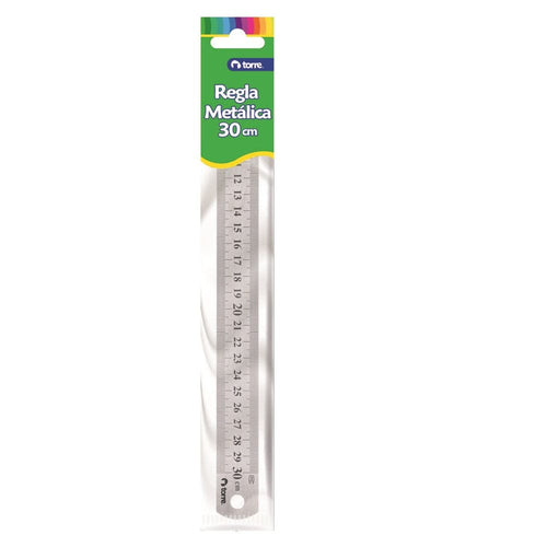 Regla Metálica 30 Cm TORRE 