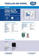 Toalla De Papel Plus Hoja Simple 2 Rollos x 200 Mt