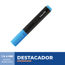 Destacador 660 Biselado 1-4Mm Azul Fluor