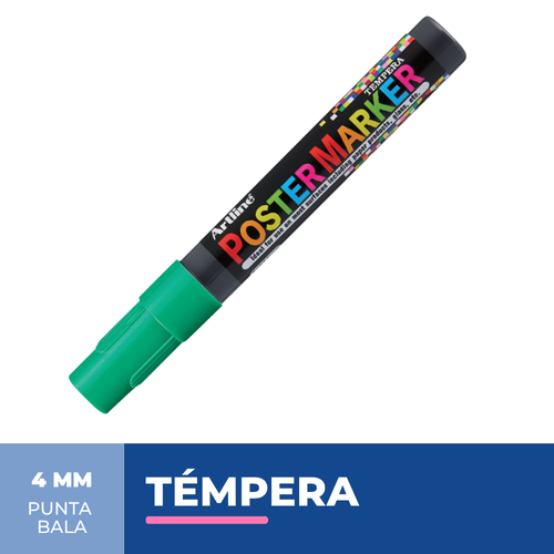 Marcador Poster Marker Tempera Verde 4 Mm
