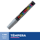 Marcador Poster Marker Tempera Plateado 4Mm