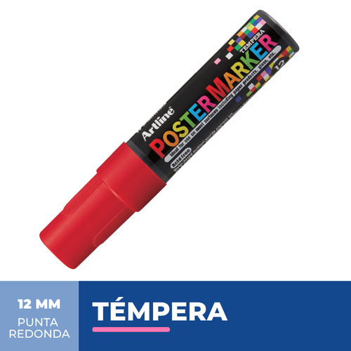 Marcador Poster Marker Tempera Rojo 12 Mm