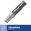 Marcador Poster Marker Tempera Plateado 12 Mm