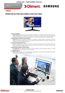 Monitor 22 Fhd Vga Hdmi Ls22C310 75Hz