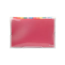 Carpeta Con Fuelle Elástico Transparente Oficio 12 Divisiones