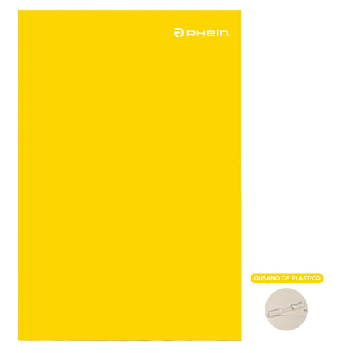 Carpeta Cartulina Pigmentada Amarillo Con Gusano