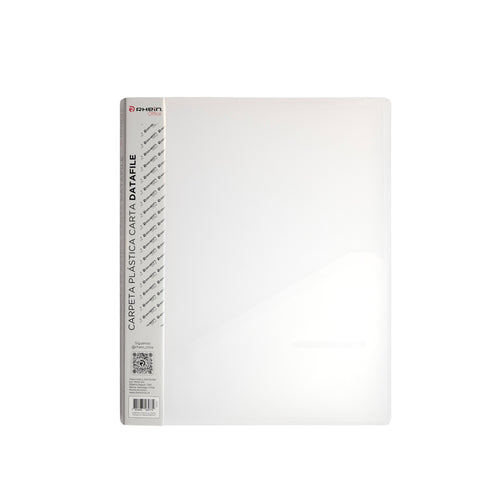 Carpeta Plástica Con Gusano Carta Transparente Datafile