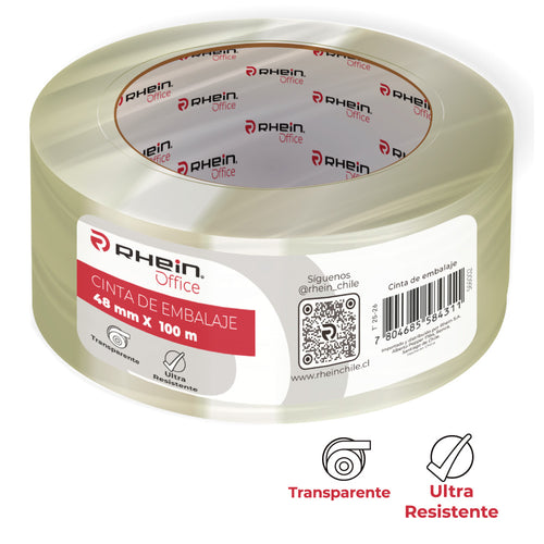 Cinta Embalaje Transparente 48 Mm X 100 Mt
