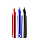 Set Lápiz Pasta Punta Media Azul, Negro Y Rojo
