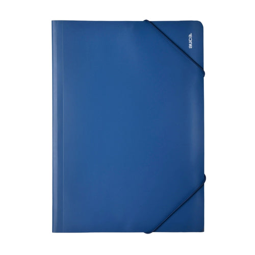 Carpeta Con Elástico Pvc Azul
