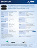 Multifuncional Monocromática Laser Dcp-1617Nw Usb Wifi Red Adf