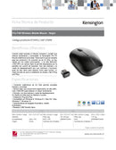 Mouse Inalámbrico Pro Fit Plano K72452Ww