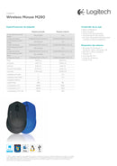 Mouse Inalámbrico M280 Negro