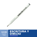 Lápiz Fibra  210 Negro 0.6 Mm