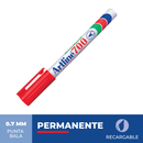 Marcador Permanente Recargable 700 Punta Fina Color Rojo