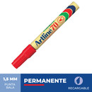 Marcador Permanente Recargable 70 Punta Redonda Rojo