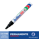 Marcador Permanente Recargable 90 Punta Biselada Negro
