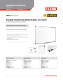 Pizarra Blanca Melamina Aluminio 150X120 Cm
