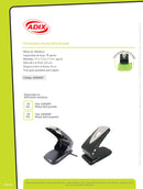 Perforadora Industrial Metal Negra Para 70 Hojas
