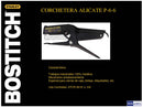 Corchetera Larga Plástico/Metal Alicate Negro P6 C-8