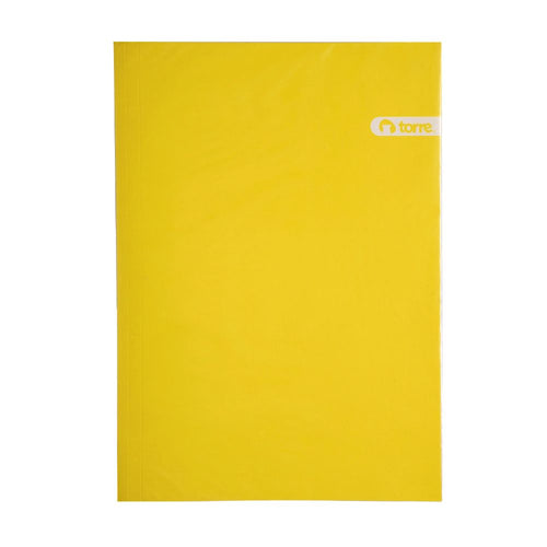 Carpeta Plastificada Con Acco Clip Oficio Amarillo