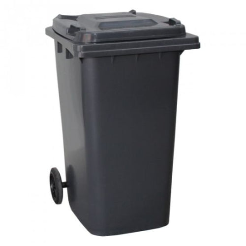 Basurero Plástico Con Tapa Y Ruedas 120 Lt