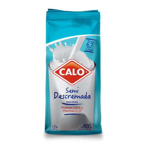 Leche En Polvo Semidescremada Bolsa 800 Gr