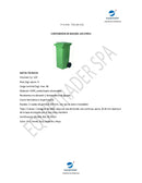 Contenedor Basura Amarillo 120 Lt