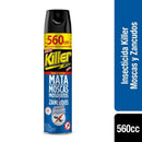 Insecticida Aerosol 560 Centimetros Cubicos Moscas Y Zancudos KILLER 