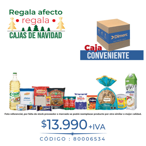 Caja Navidad 2026 Conveniente (Azul)