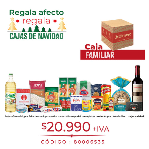 Caja Navidad 2026 Familiar (Roja)