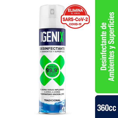 Desinfectante Ambiental Aerosol Tradicional 360 Cc