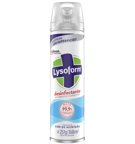 Desinfectante Ambiental Aerosol Aire Montaña 360 Ml
