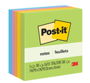Nota Adhesiva 654 Neón 76X76 Mm 5 Uni 100 Hojas Cubo