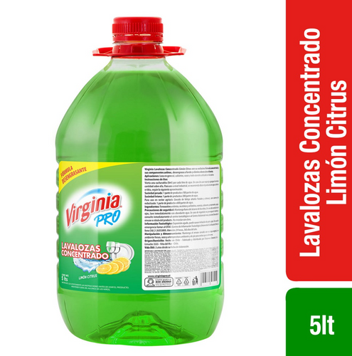 Lavalozas Liquido Concentrado Limón 5 Lt