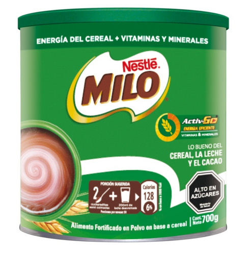 Saborizante Para Leche Milo Tarro Activ-Go 700 Gr