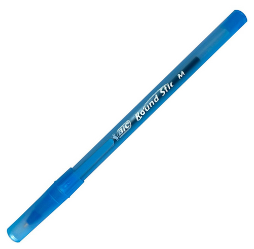 Lápiz Pasta Punta Media Round Stic Azul 1.0 Mm