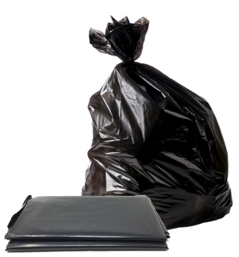 Bolsa Basura Plana Carga Pesada Negra 120 X 150 cm 5 Un 80 Micrones