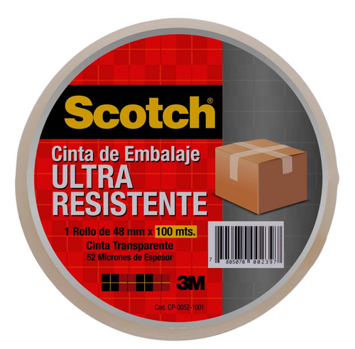 Cinta De Embalaje Transparente Ultra Resistente48 Mm 100 Mt