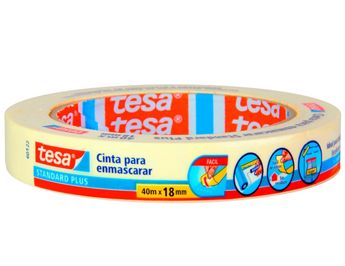 Cinta Adhesiva Masking 18 Mm 40 Mt