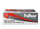 Clips Fultons Nº1 Redondo 100 Unidades 33 Mm