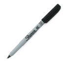 Marcador Permanente Punta Ultra Fina Negro