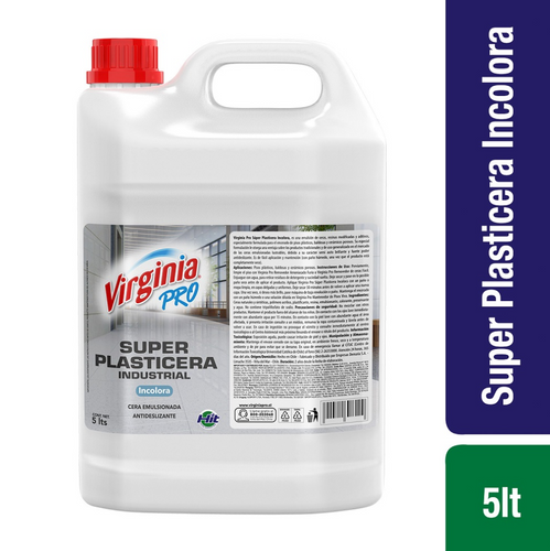 Cera Piso Plástico Alto tráfico Incolora 5 Lt