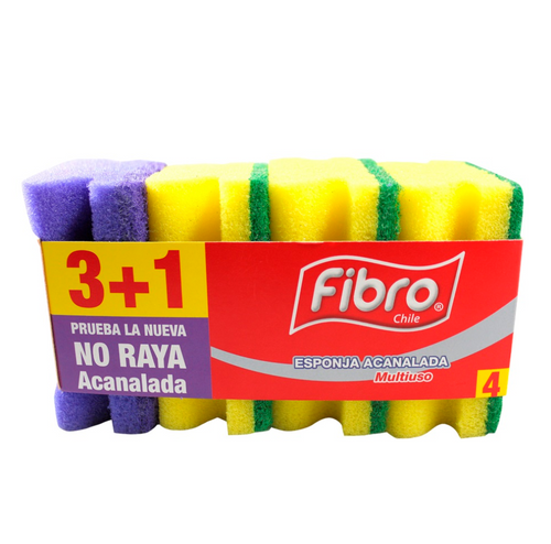 Esponja Abrasiva Acanalada 3 Un