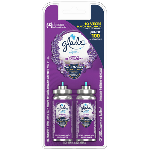 Desodorante Ambiental Aerosol Toque  Repuesto Lavanda 2 Un