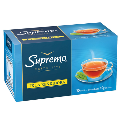 Té Negro La Rendidora 20 Bolsas