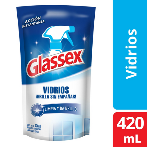 Limpia Vidrios Recarga Económica Doypack 420 Ml